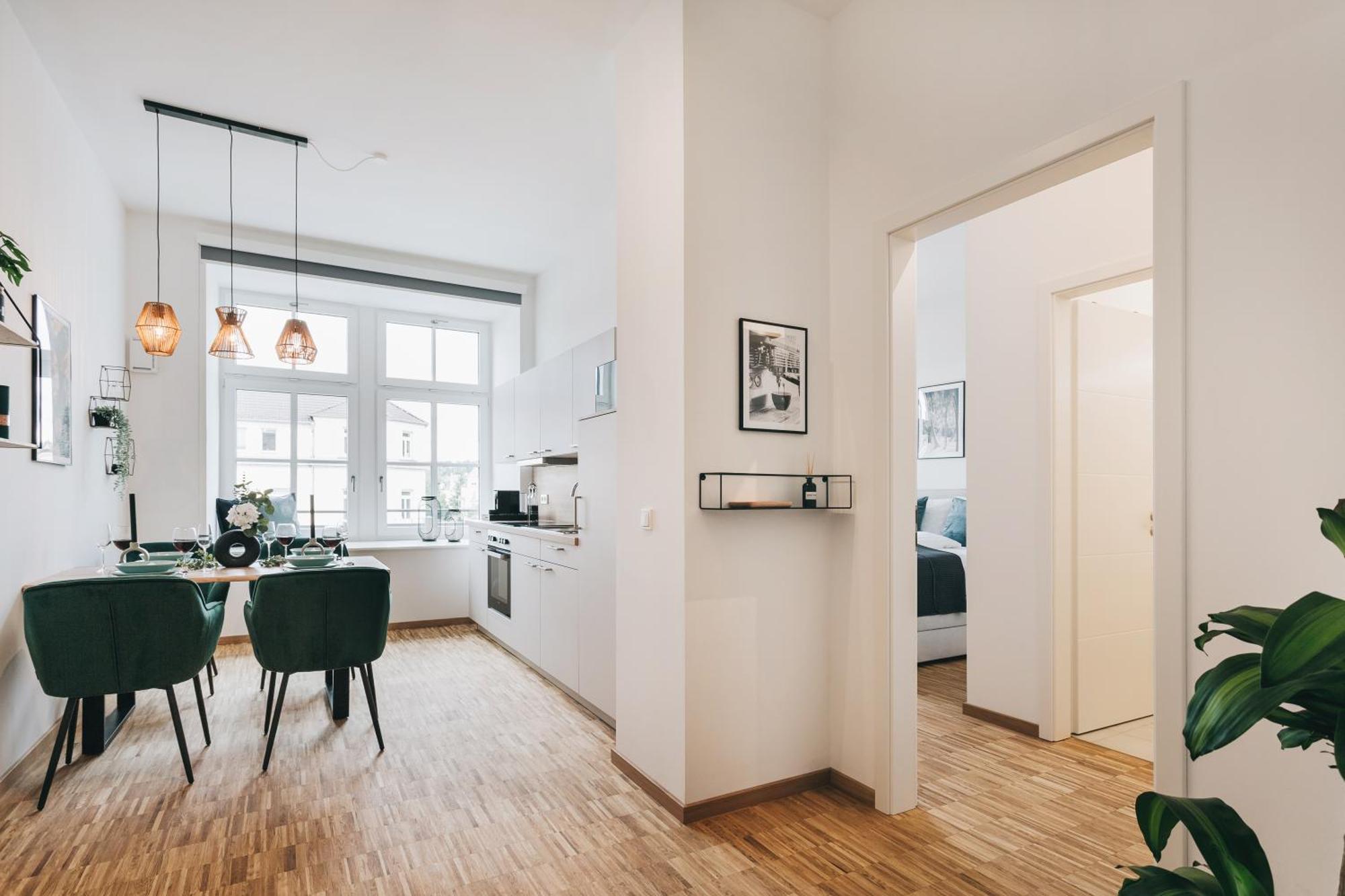 Oasis Appart - Wohnen In Dresden - Netflix - Tiefgarage - Dachterrasse Kamer foto