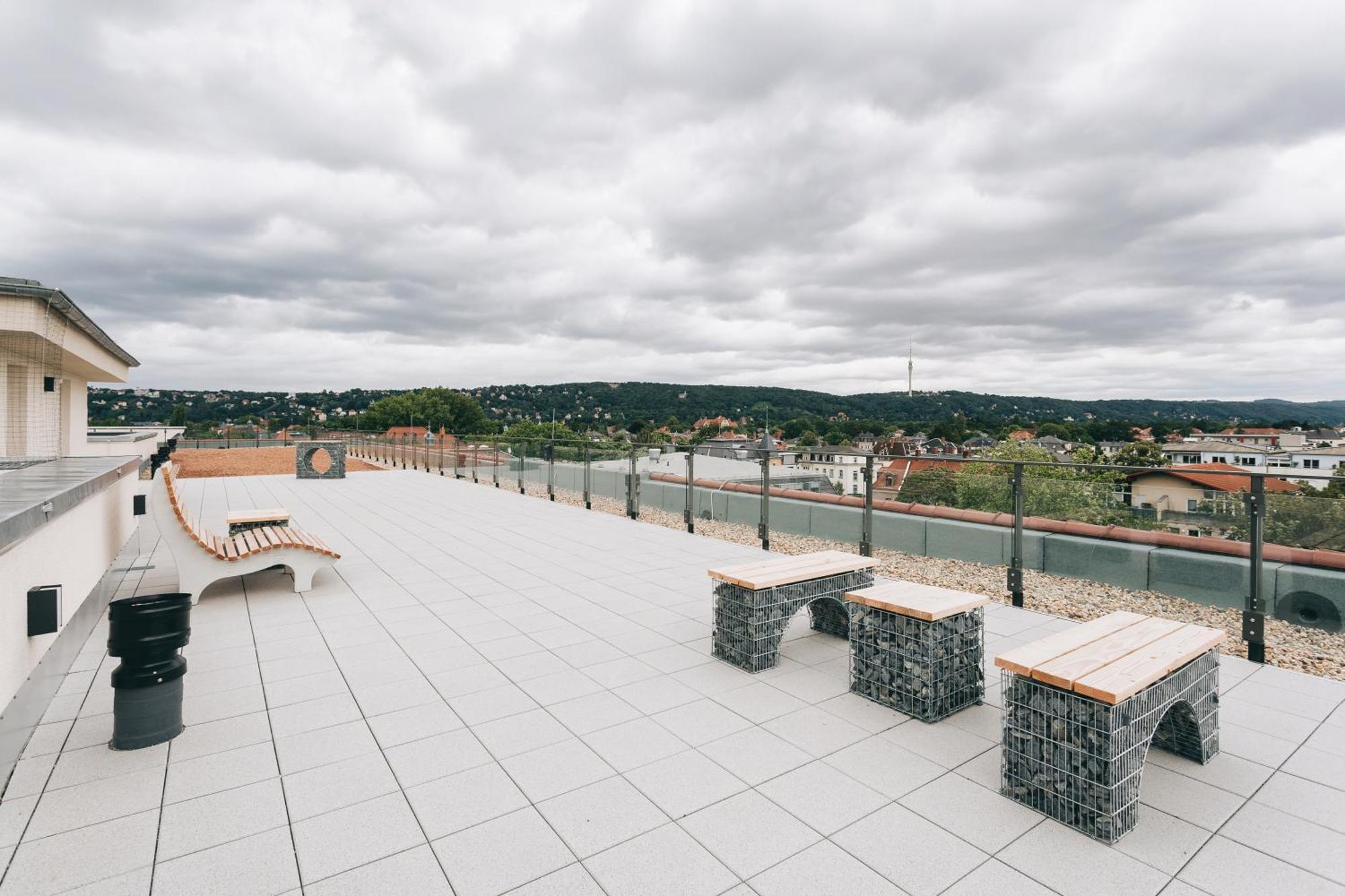Oasis Appart - Wohnen In Dresden - Netflix - Tiefgarage - Dachterrasse Buitenkant foto