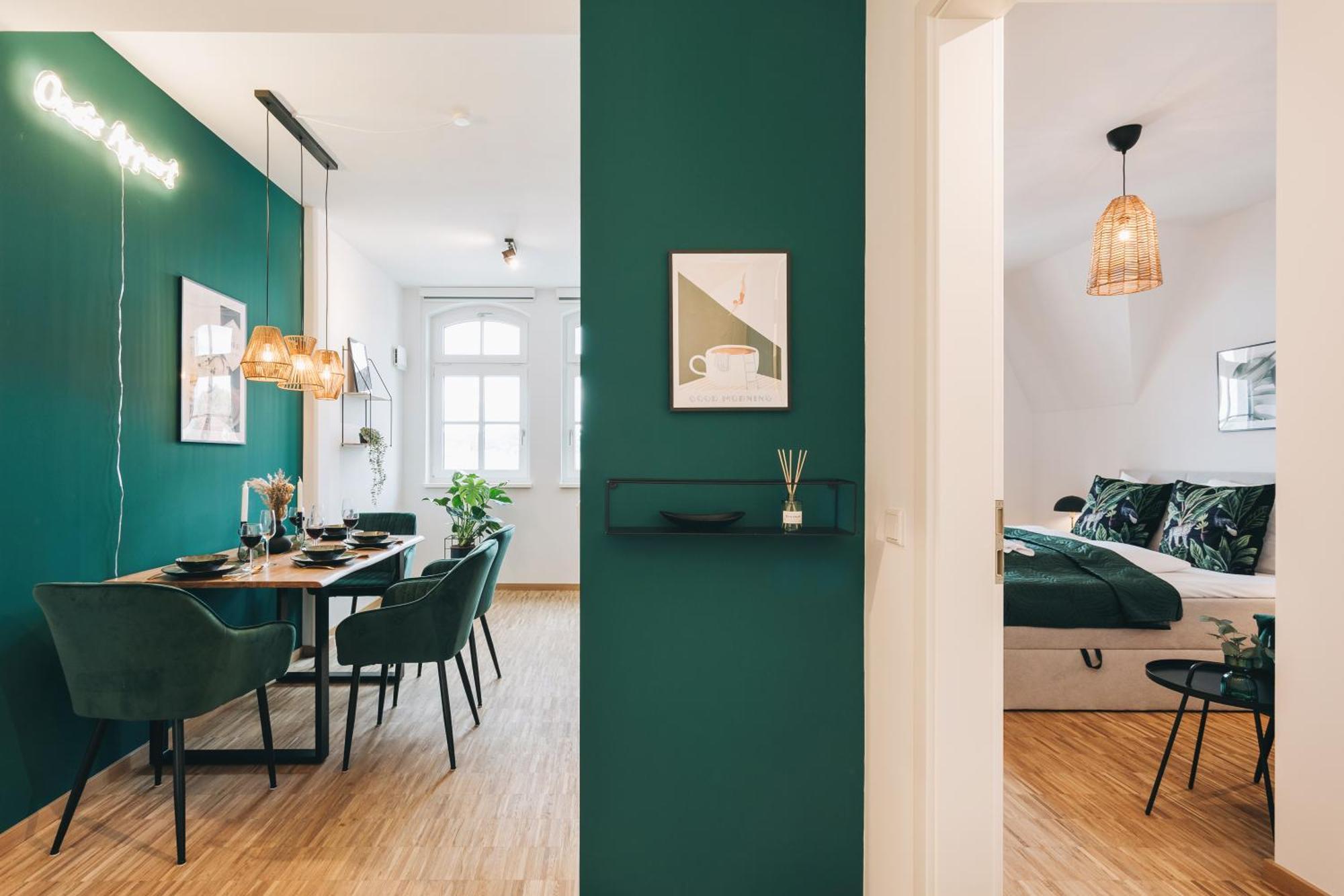 Oasis Appart - Wohnen In Dresden - Netflix - Tiefgarage - Dachterrasse Kamer foto