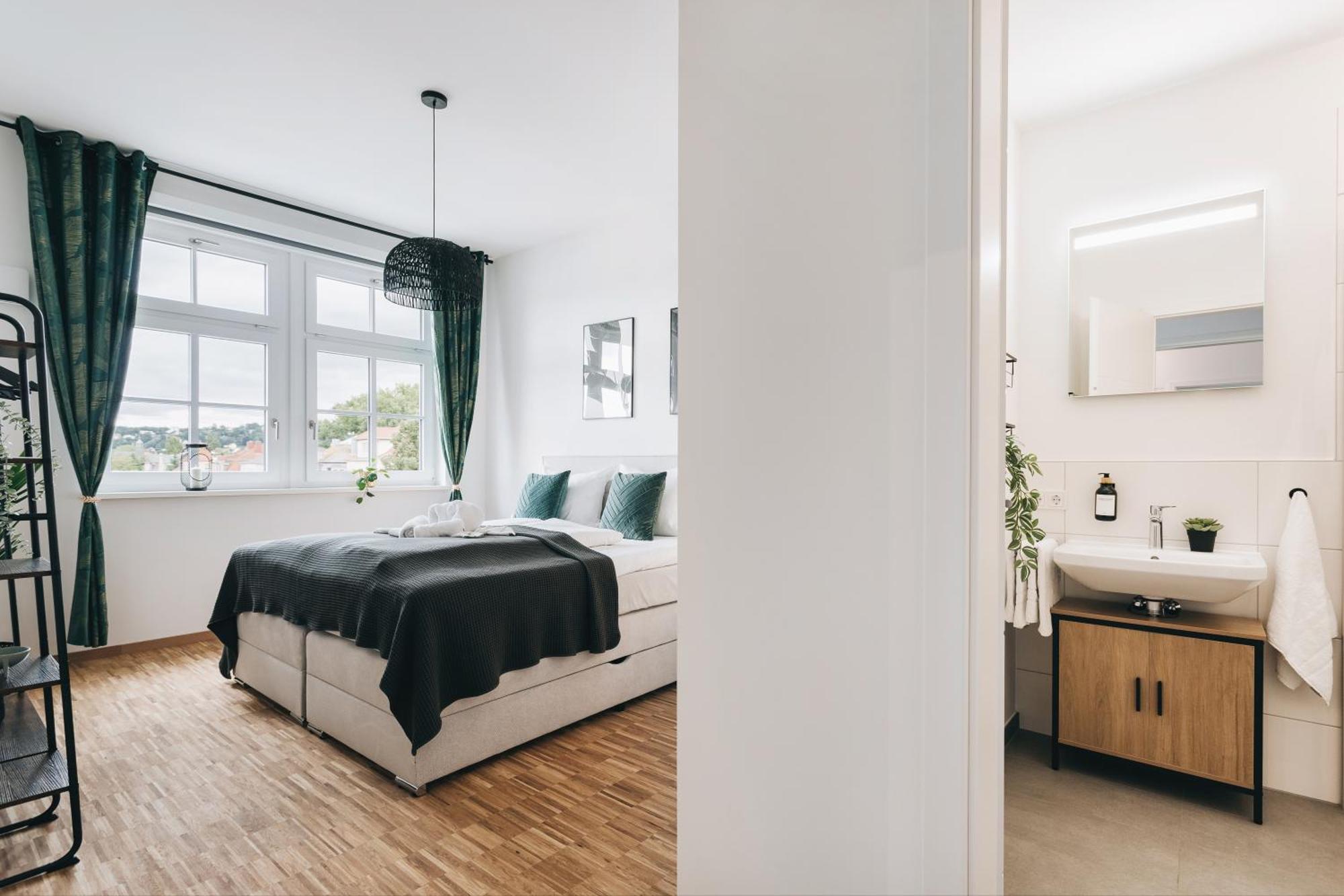 Oasis Appart - Wohnen In Dresden - Netflix - Tiefgarage - Dachterrasse Kamer foto