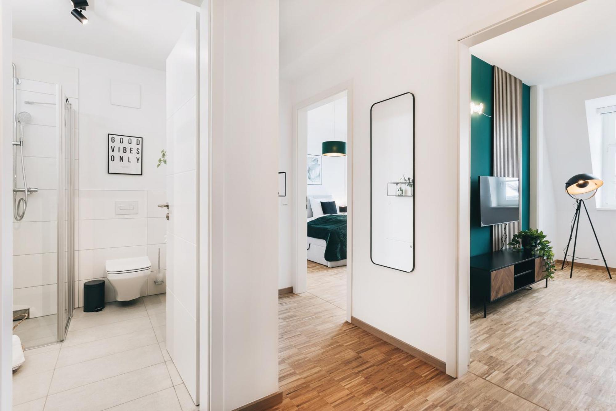 Oasis Appart - Wohnen In Dresden - Netflix - Tiefgarage - Dachterrasse Kamer foto
